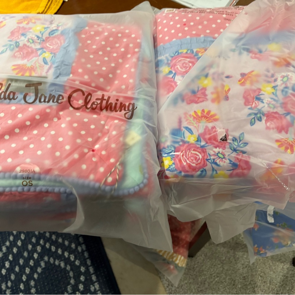 Matilda Jane Pink and Blue Floral Quilt